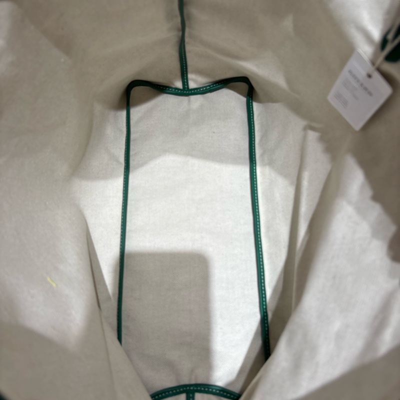 【現貨|氣質綠限定】Goyard Saint Louis PM 綠色托特包|超輕盈帆布設計 × 真皮提把|附原廠子包&購證|時尚力MAX!-9