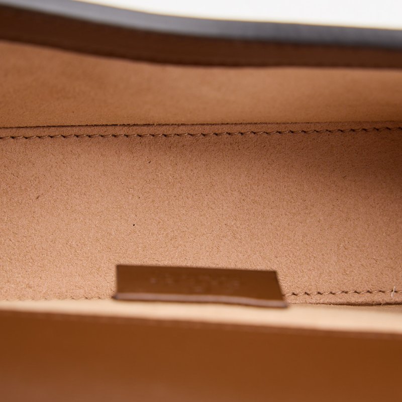 二手Gucci 1955橫版手機包/棕色-15