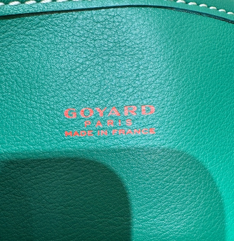【現貨|稀有款!雙面設計】Goyard Anjou Mini 20 綠色子母包|雙面可翻帆布 × 真皮|輕巧百搭|附同色小包-5