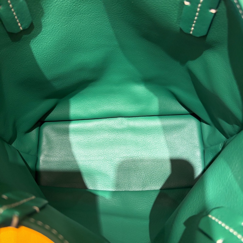 【現貨|稀有款!雙面設計】Goyard Anjou Mini 20 綠色子母包|雙面可翻帆布 × 真皮|輕巧百搭|附同色小包-9