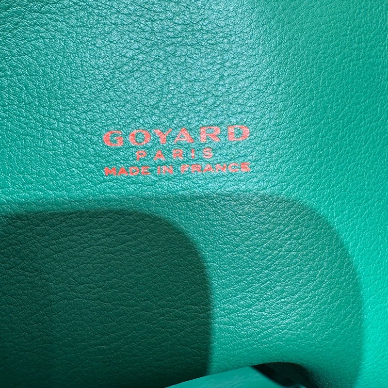 【現貨|稀有款!雙面設計】Goyard Anjou Mini 20 綠色子母包|雙面可翻帆布 × 真皮|輕巧百搭|附同色小包-12