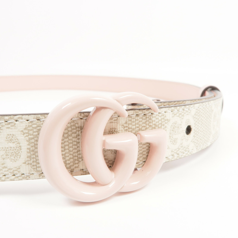 GUCCI 塗層帆布/皮革Belt腰帶-3