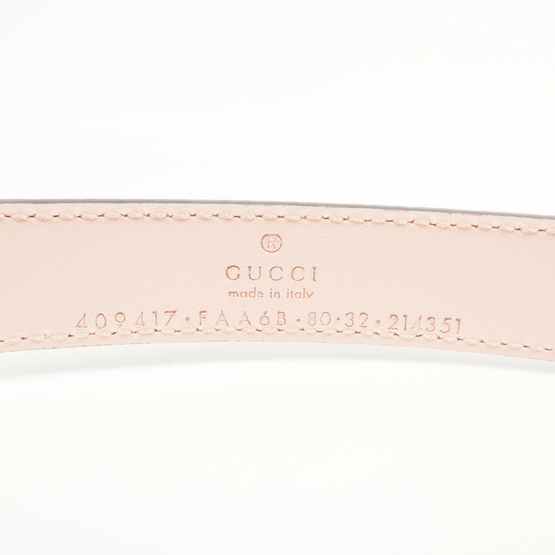 GUCCI 塗層帆布/皮革Belt腰帶-5