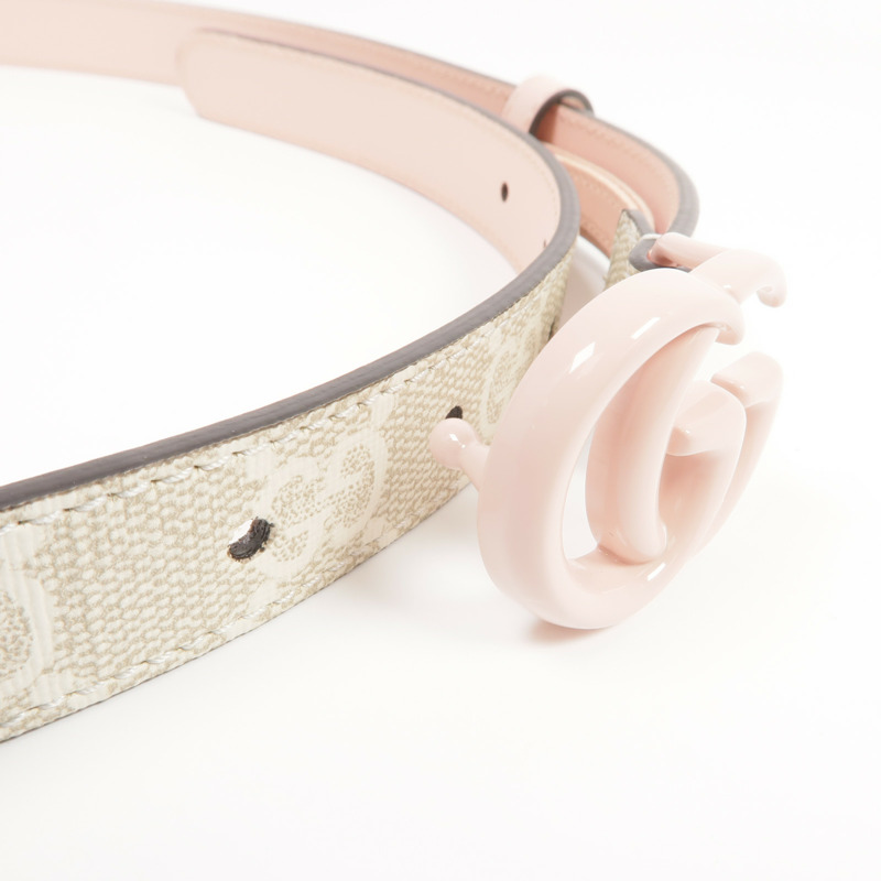 GUCCI 塗層帆布/皮革Belt腰帶-6