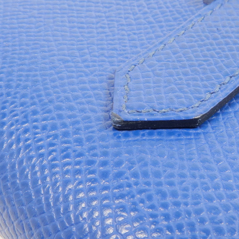 HERMES Epsom皮革Bearn Verso Wallet銀扣錢包Bleu Saphir-11