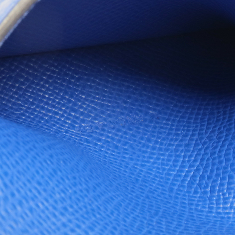 HERMES Epsom皮革Bearn Verso Wallet銀扣錢包Bleu Saphir-16