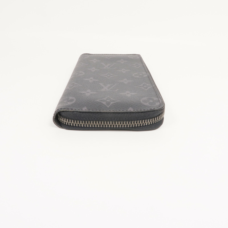 LOUIS VUITTON Monogram Eclipse Zippy Wallet Vertical銀扣長錢包-5