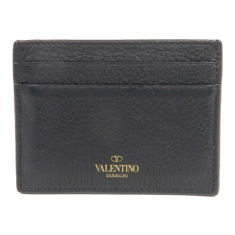 Valentino 牛皮皮革Rockstud Card Holder金扣卡片套-1