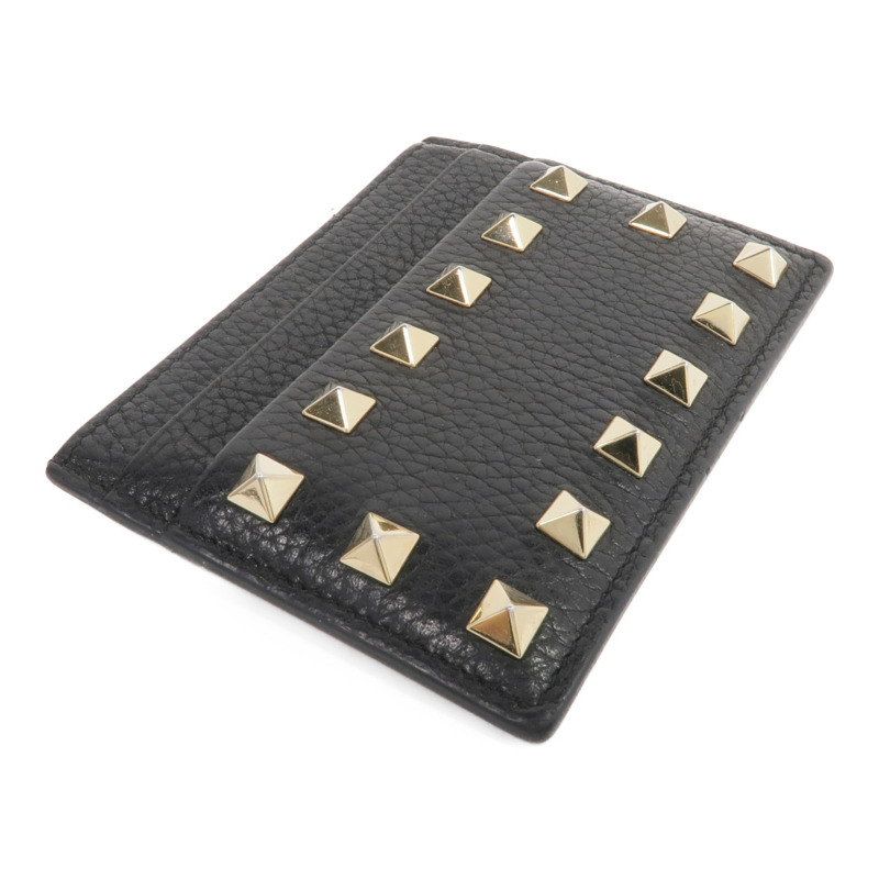Valentino 牛皮皮革Rockstud Card Holder金扣卡片套-3