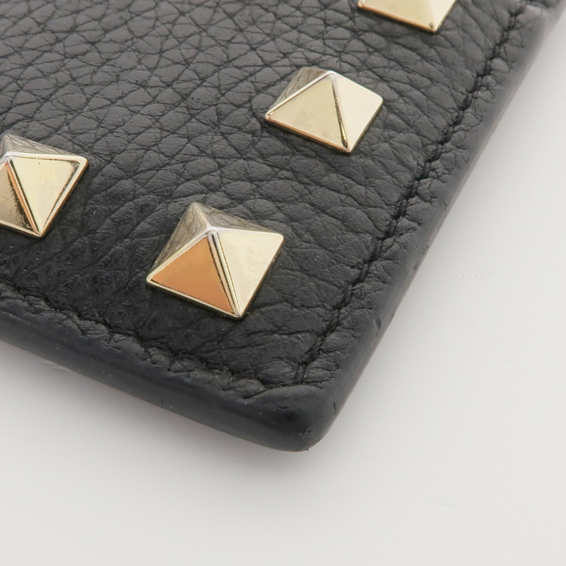 Valentino 牛皮皮革Rockstud Card Holder金扣卡片套-7
