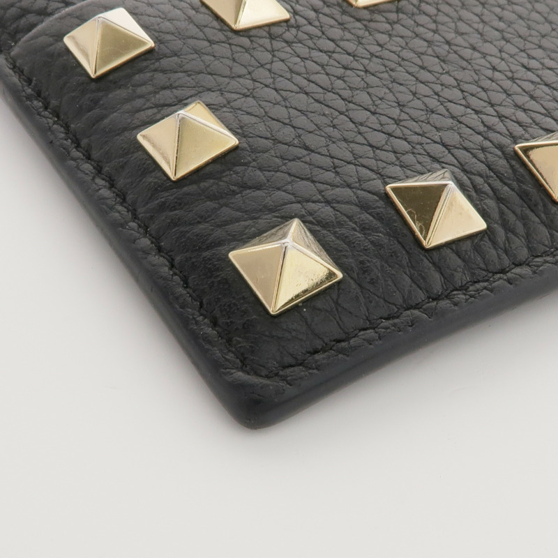 Valentino 牛皮皮革Rockstud Card Holder金扣卡片套-8