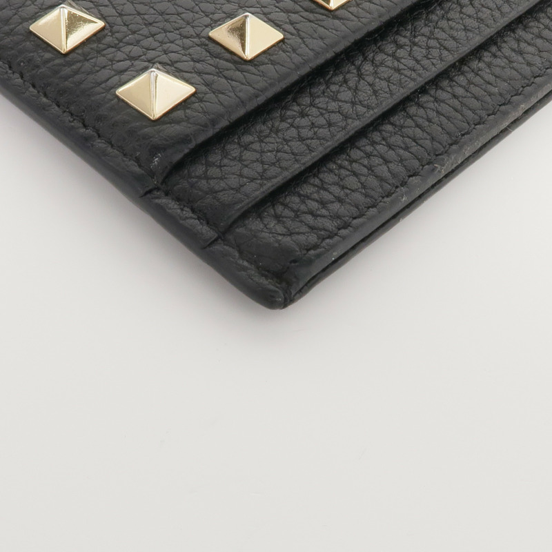 Valentino 牛皮皮革Rockstud Card Holder金扣卡片套-9