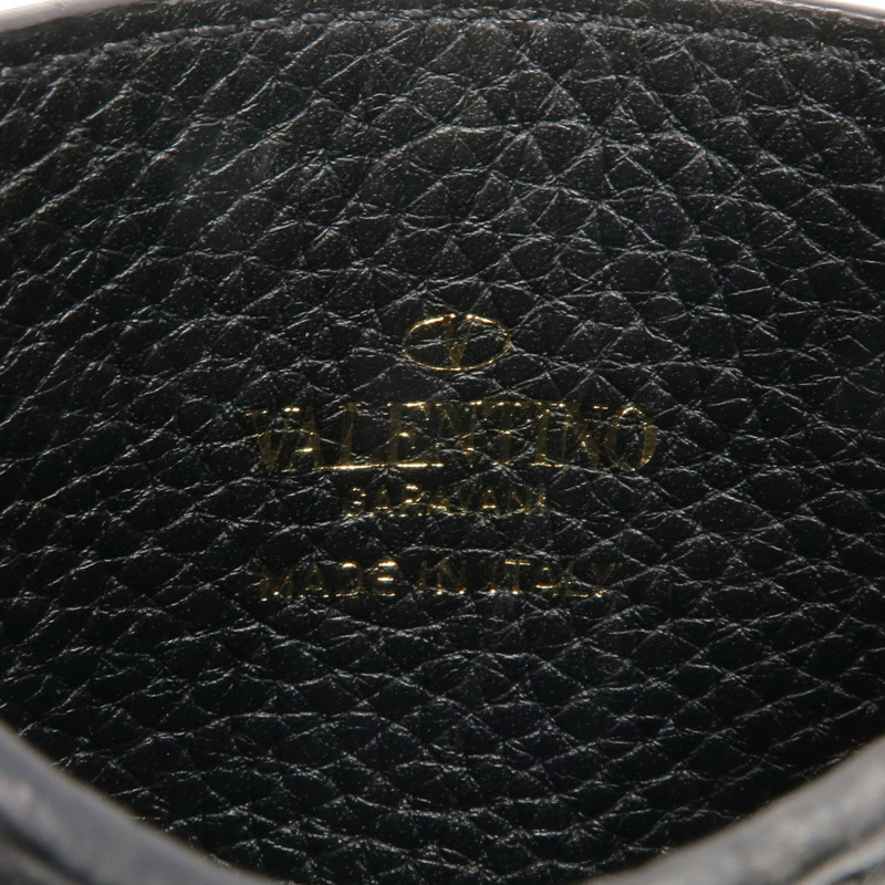 Valentino 牛皮皮革Rockstud Card Holder金扣卡片套-12