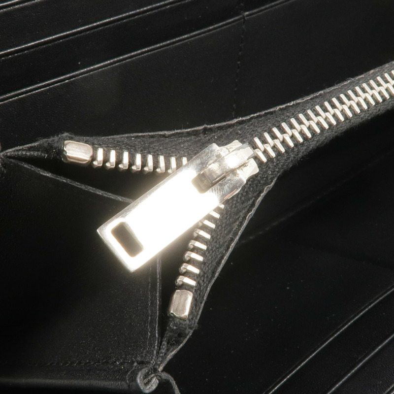 SAINT LAURENT 皮革Long Zipper Wallet銀扣長錢包-13