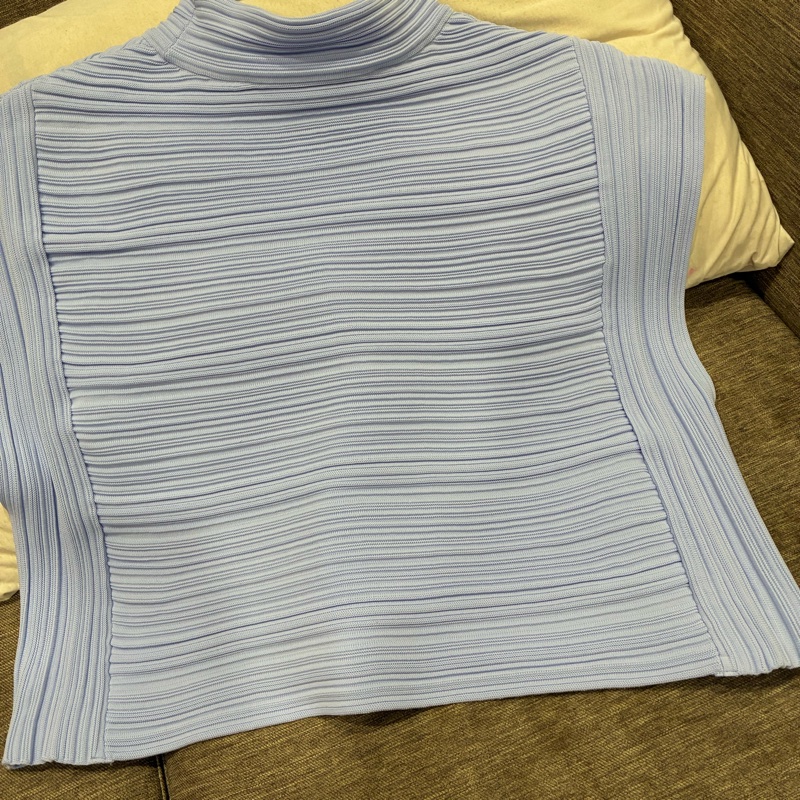 三宅一生pleats please 造型袖 短款 立領包袖上衣 薰衣草紫🇹🇼-7