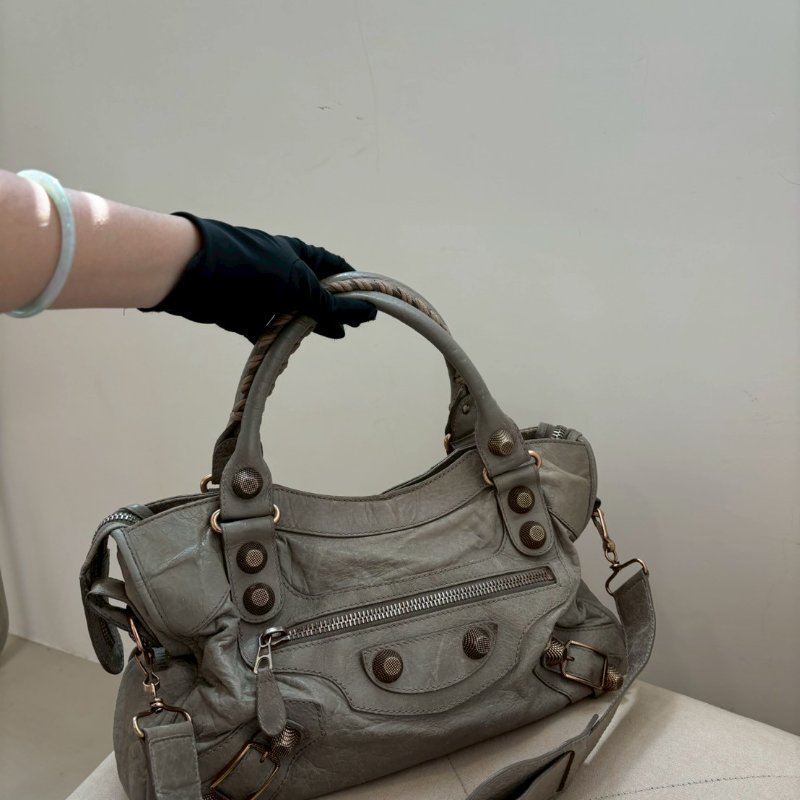 Balenciaga機車包/沙丘色-3