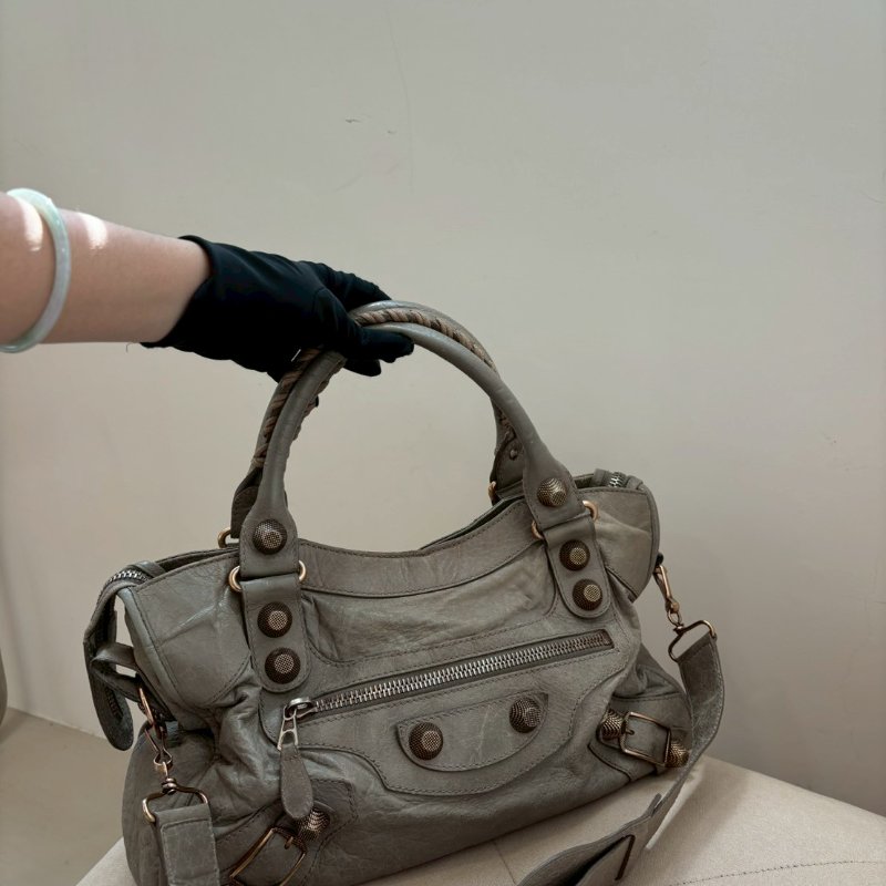 Balenciaga機車包/沙丘色-4