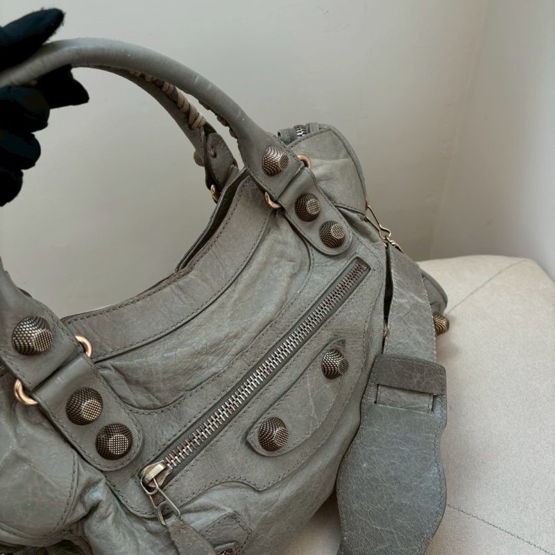 Balenciaga機車包/沙丘色-14