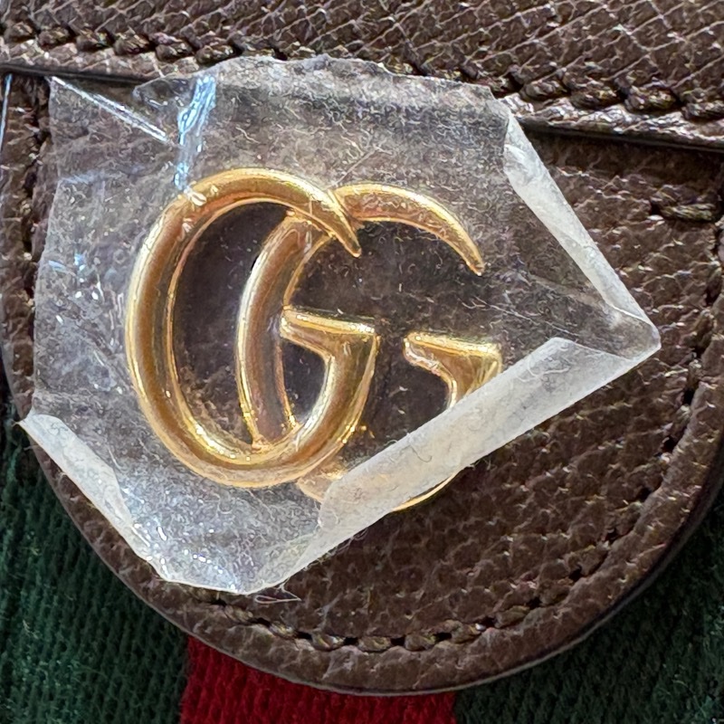 【現貨|復古風潮】Gucci Ophidia GG Mini 老花鏈條包|經典紅綠織帶 × 金鍊條肩背包|義式小方包推薦-4