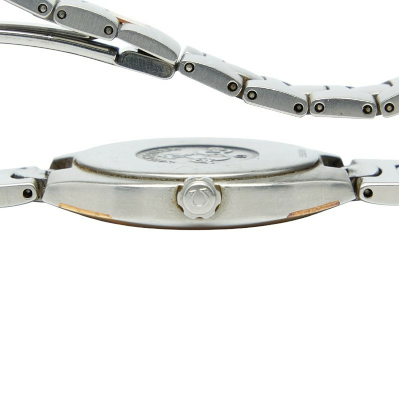 歐米茄海馬系列北極星石英腕錶,灰色錶盤,不鏽鋼錶殼,黃金錶帶,男款,OMEGA-4