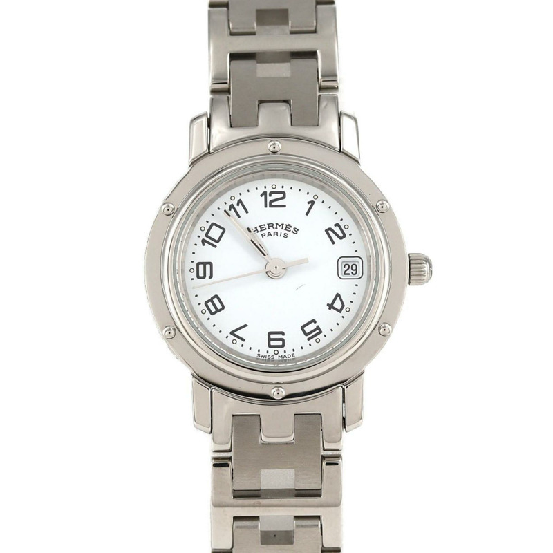 愛馬仕 Clipper CL4.210 不鏽鋼石英錶-0