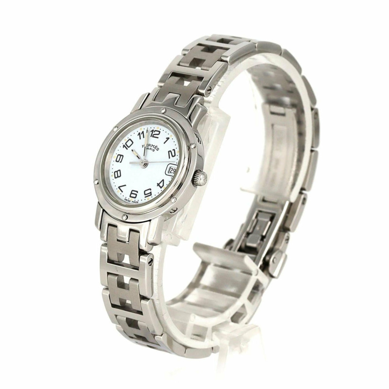 愛馬仕 Clipper CL4.210 不鏽鋼石英錶-1