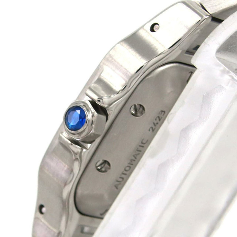 卡地亞 Santos Galbe SM 雙色 W20045C4 SSxYG 自動腕錶-2