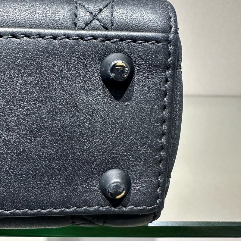 DIOR迪奥 Lady Dior 哑光三格 戴妃包 单肩斜挎手提包-11