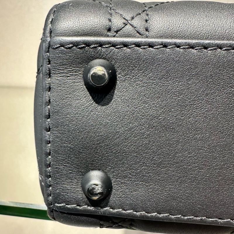 DIOR迪奥 Lady Dior 哑光三格 戴妃包 单肩斜挎手提包-12