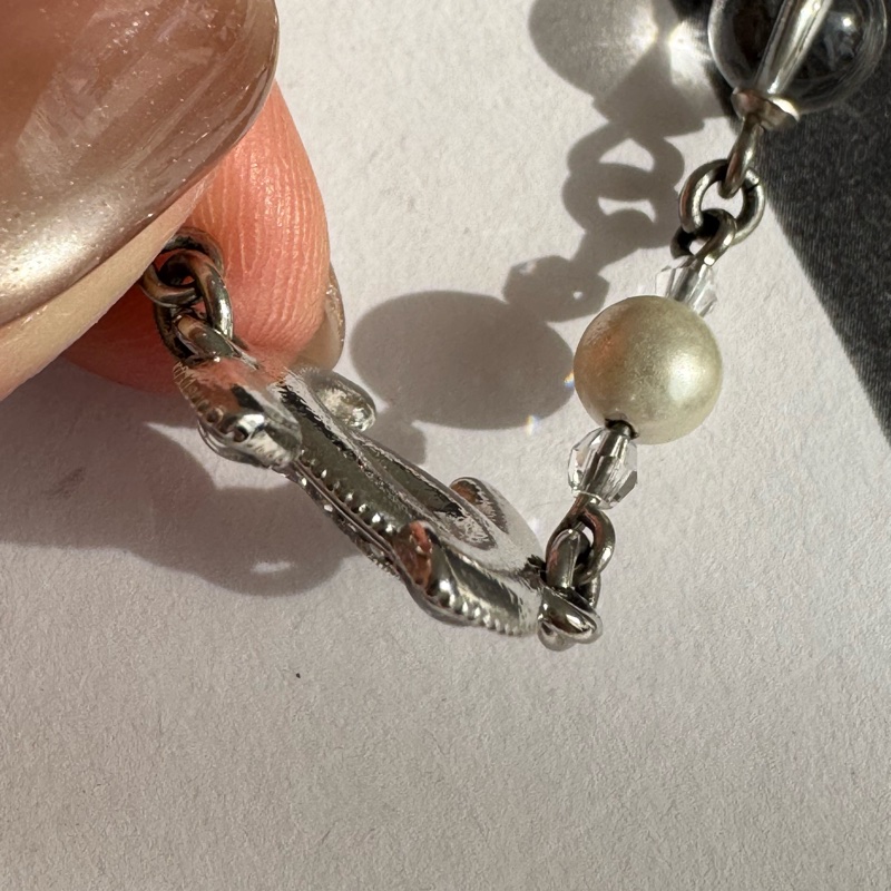 Chanel白珍珠銀雙C項鍊   新款❤️-3