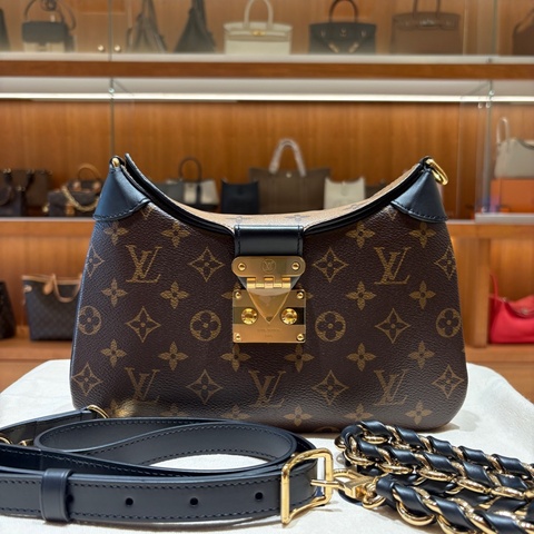 Louis Vuitton Twinny LV 老花黑牛角
