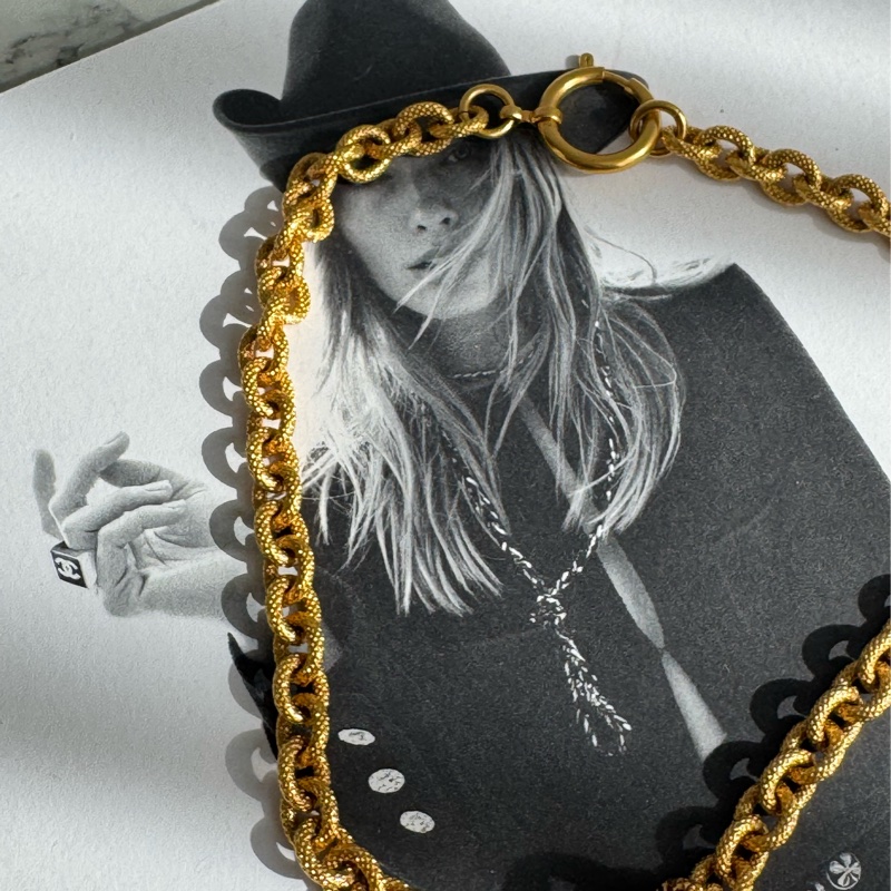 Chanel金色熔岩項鍊  必收藏✨✨-3