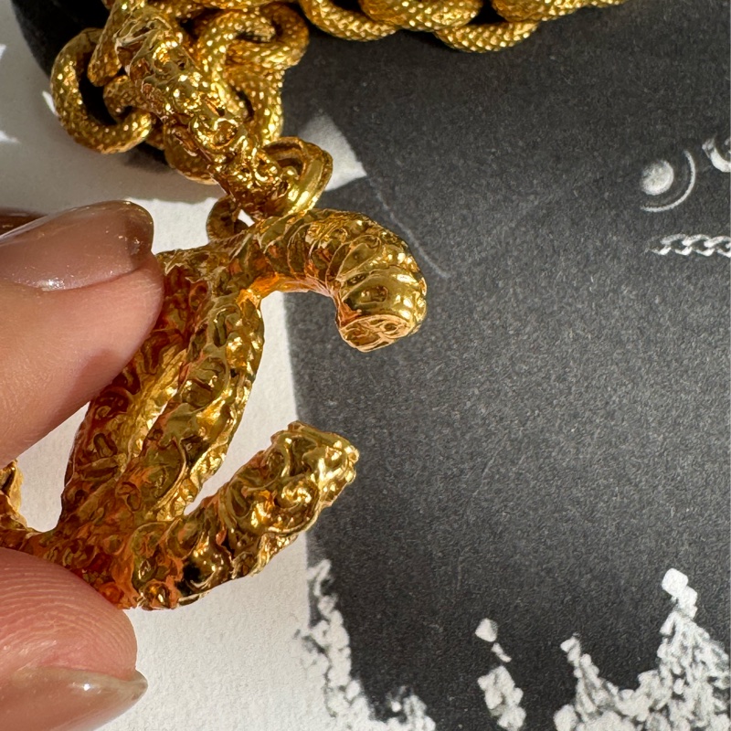 Chanel金色熔岩項鍊  必收藏✨✨-6