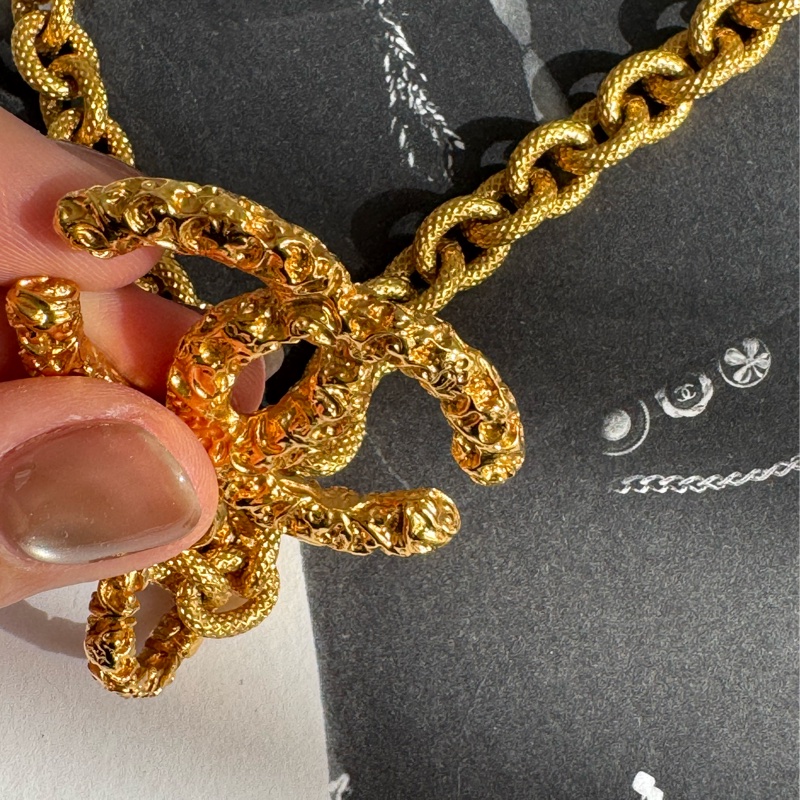 Chanel金色熔岩項鍊  必收藏✨✨-8