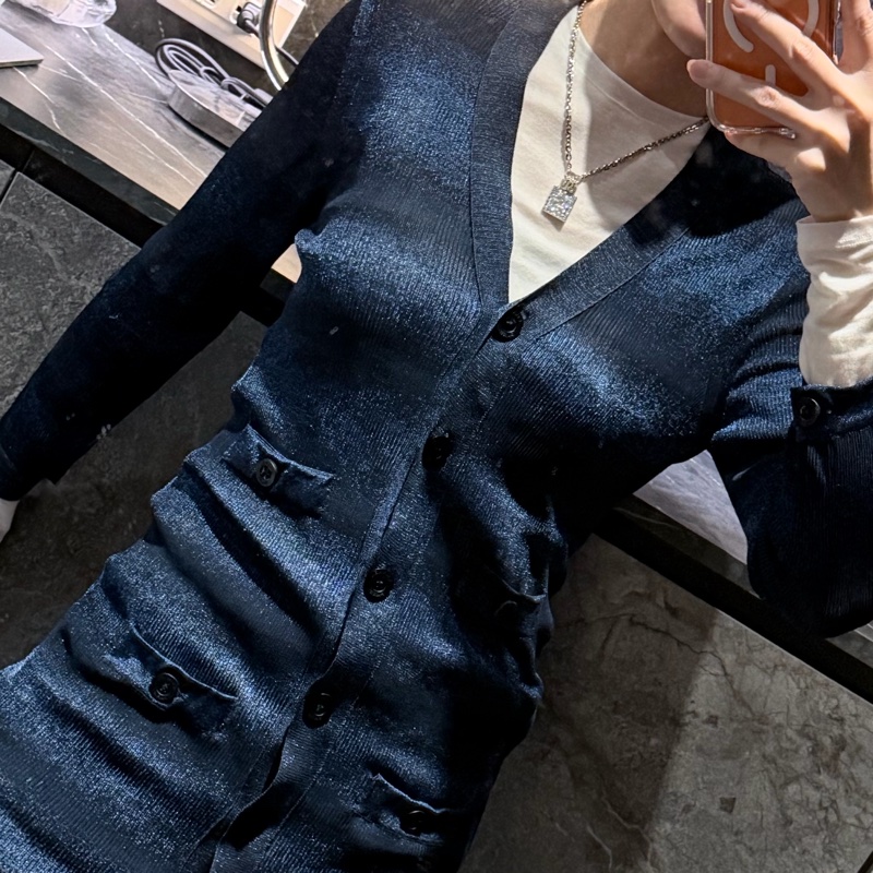 Chanel 修身洋裝-外套-上衣✨細閃光澤質感dress 推薦1衣3穿-3