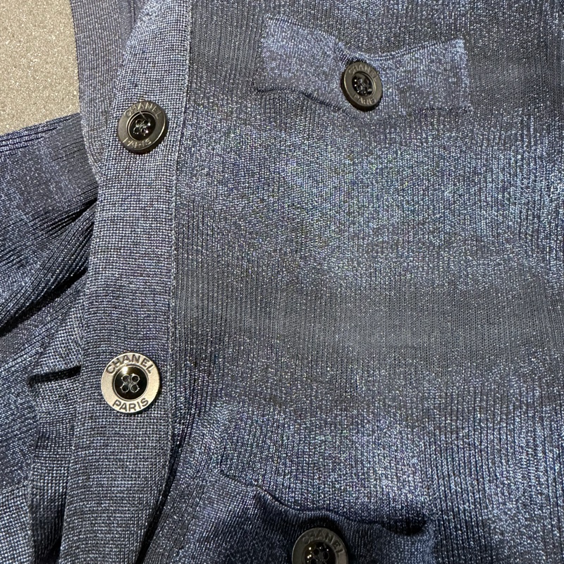 Chanel 修身洋裝-外套-上衣✨細閃光澤質感dress 推薦1衣3穿-5