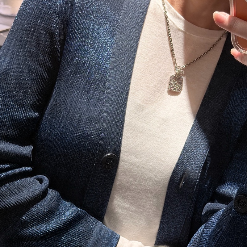 Chanel 修身洋裝-外套-上衣✨細閃光澤質感dress 推薦1衣3穿-10