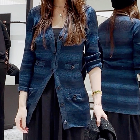 Chanel 長版小外套or上衣洋裝👗細閃光澤質感dress-7