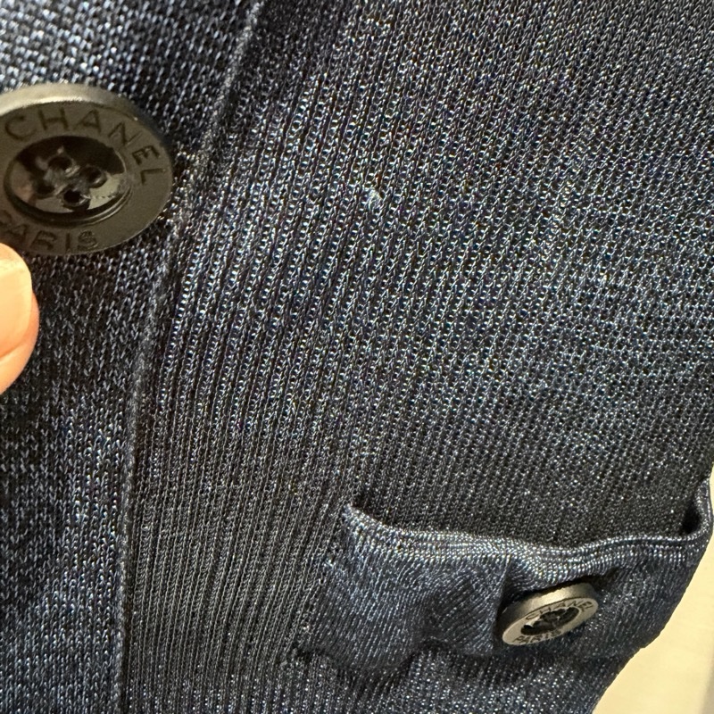 Chanel 長版小外套or上衣洋裝👗細閃光澤質感dress-10