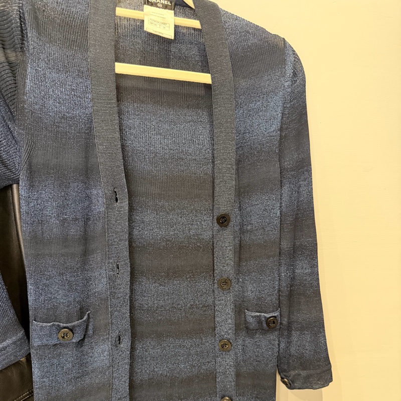 Chanel 長版小外套or上衣洋裝👗細閃光澤質感dress-12