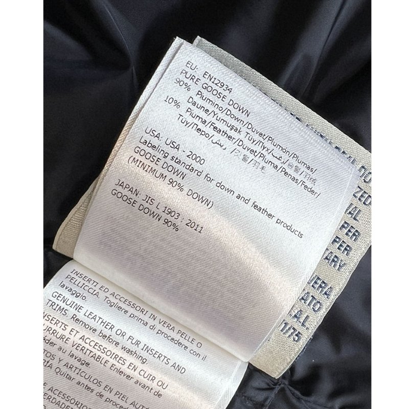 MONCLER 藍黑毛領長版羽絨外套 2.M / 真毛領可拆 / 二穿-10