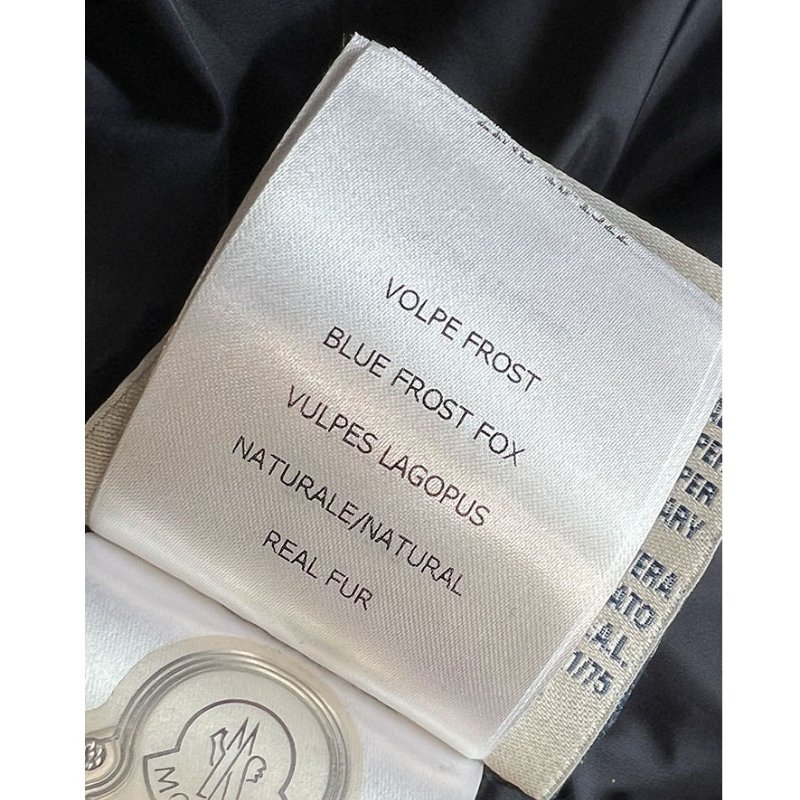 MONCLER 藍黑毛領長版羽絨外套 2.M / 真毛領可拆 / 二穿-11