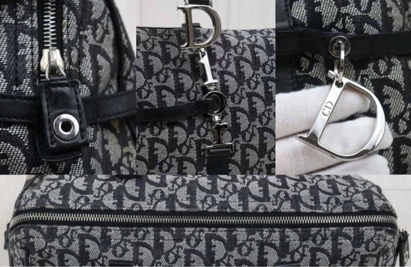 「JL精品代購」9新 Dior老花波士頓手提包-9