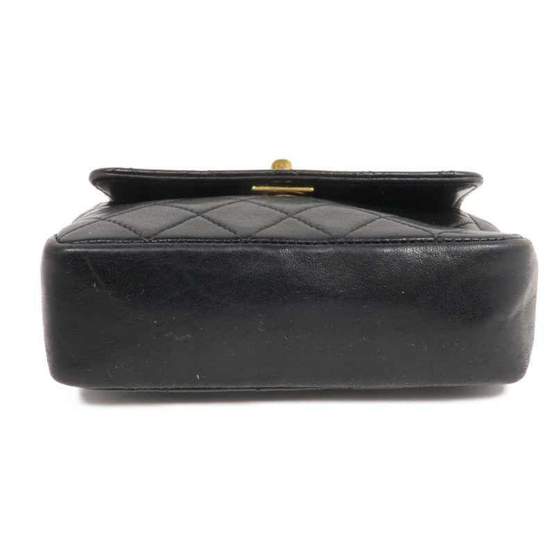 CHANEL 羊皮皮革Chain Shoulder金扣鏈帶肩背袋-3