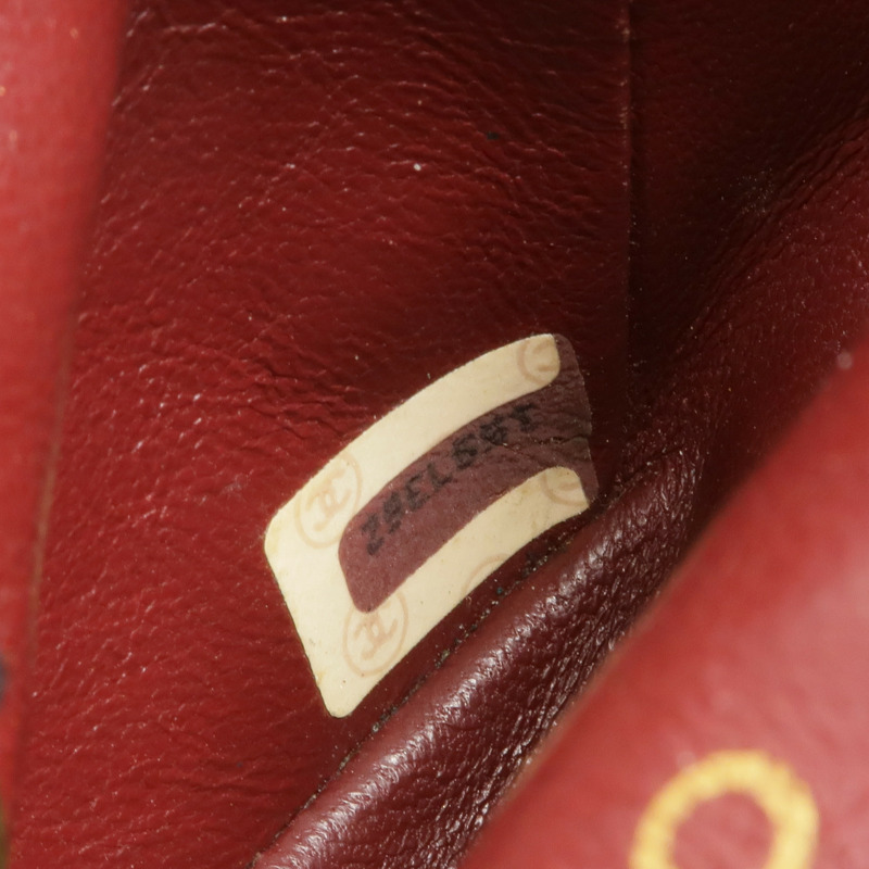 CHANEL 羊皮皮革Chain Shoulder金扣鏈帶肩背袋-16