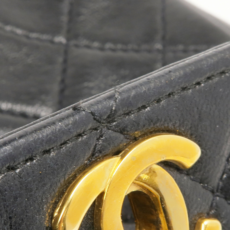 CHANEL 羊皮皮革Chain Shoulder金扣鏈帶肩背袋-18