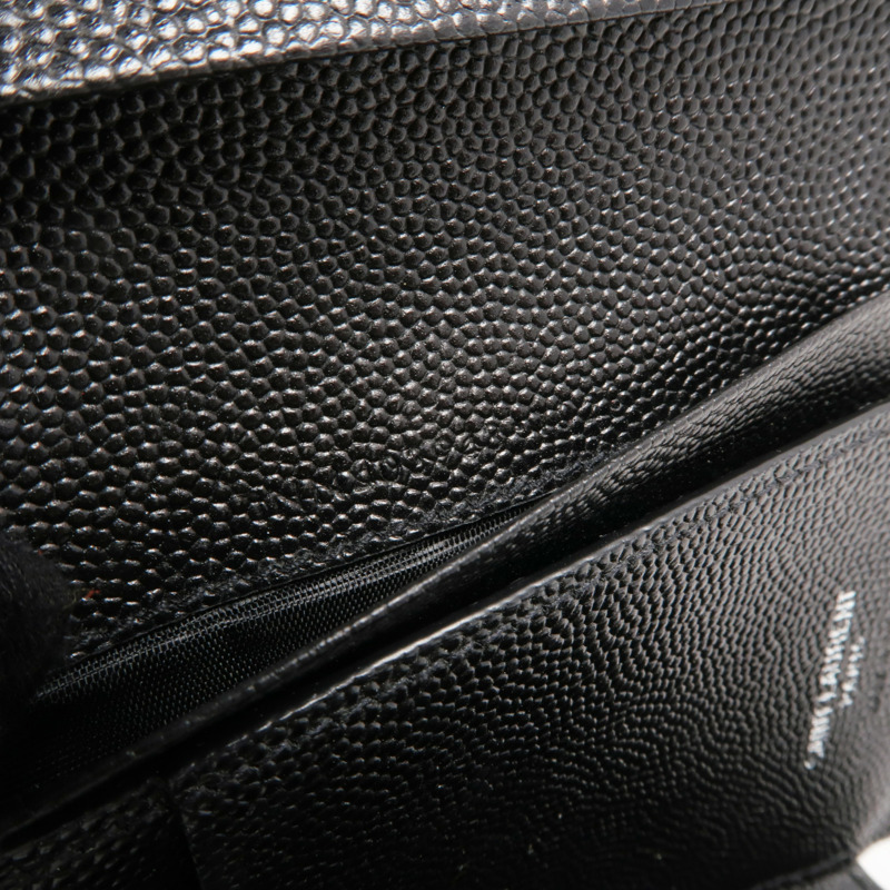 SAINT LAURENT 牛皮皮革Trifold Wallet銀扣錢包-15