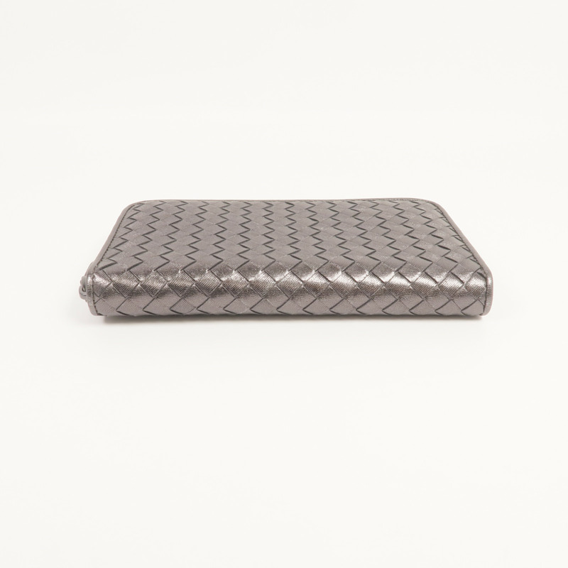BOTTEGA VENETA 織紋皮革Zipped Long Wallet長錢包-5