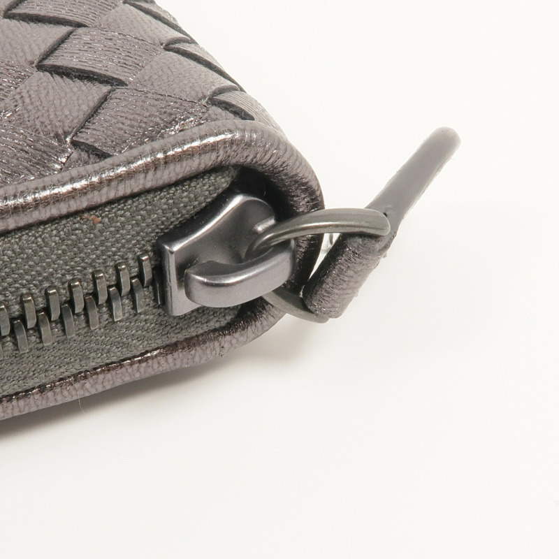 BOTTEGA VENETA 織紋皮革Zipped Long Wallet長錢包-10