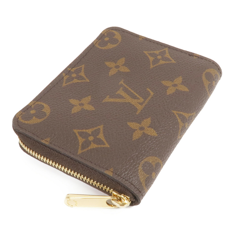 LOUIS VUITTON Monogram Zippy Coin Purse金扣零錢包棕色-3